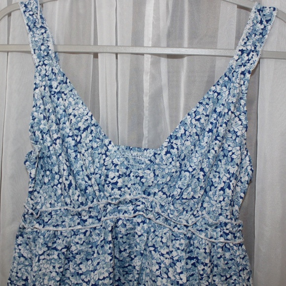 Women's unbranded Blue Boho Style Floral Sleeveless Cropped Top In Sz(L) - Picture 2 of 7